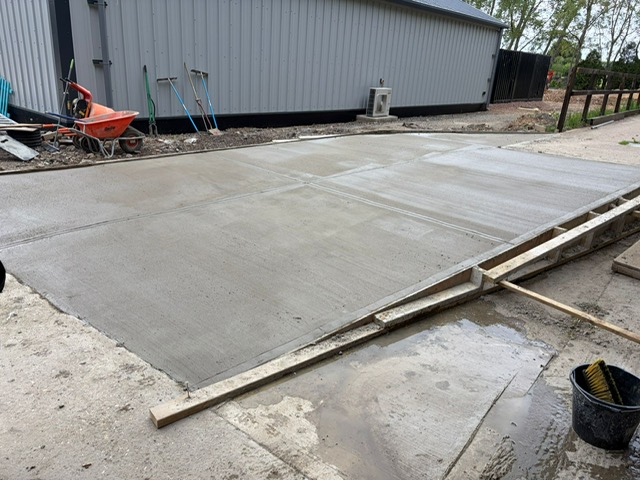 Concrete base & slab
