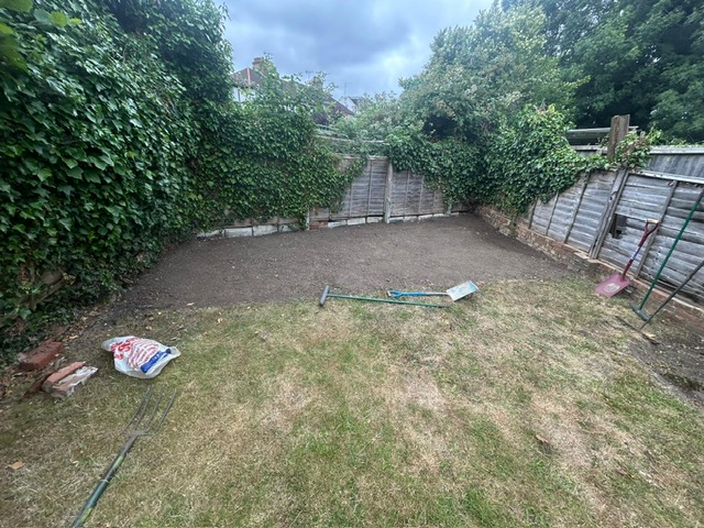 Garden clearance & levelling