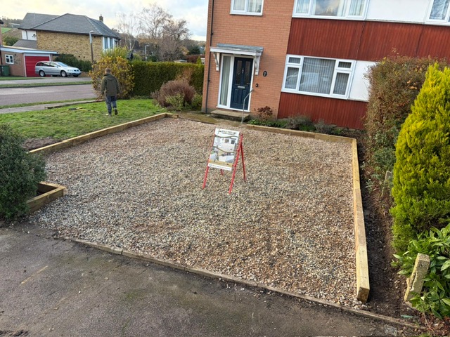 Gravel driveway